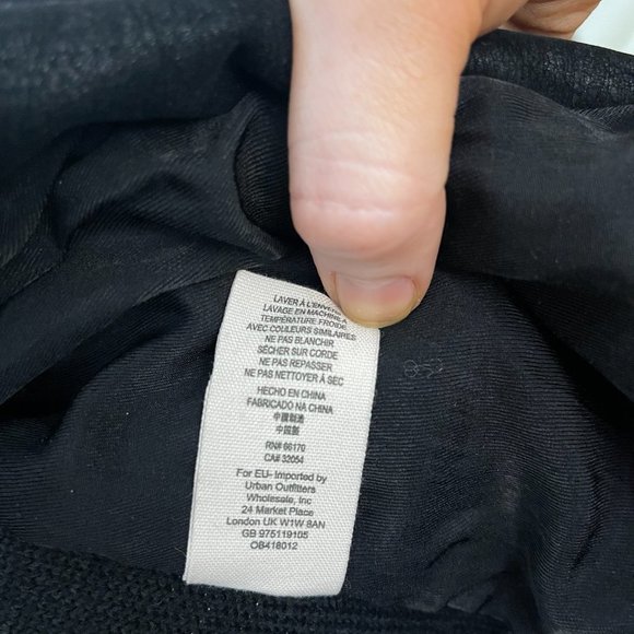 Free People Vegan Leather Suede Moto Jacket, Size 0, Black - Picture 7 of 10